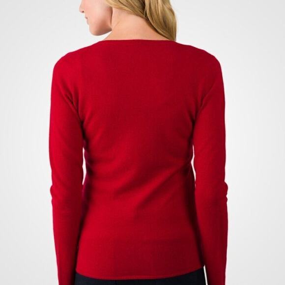 Calvin Klein Jeans V Neck Marino Wool Sweater Women's Pullover Basic Preppy XS - Picture 2 of 7